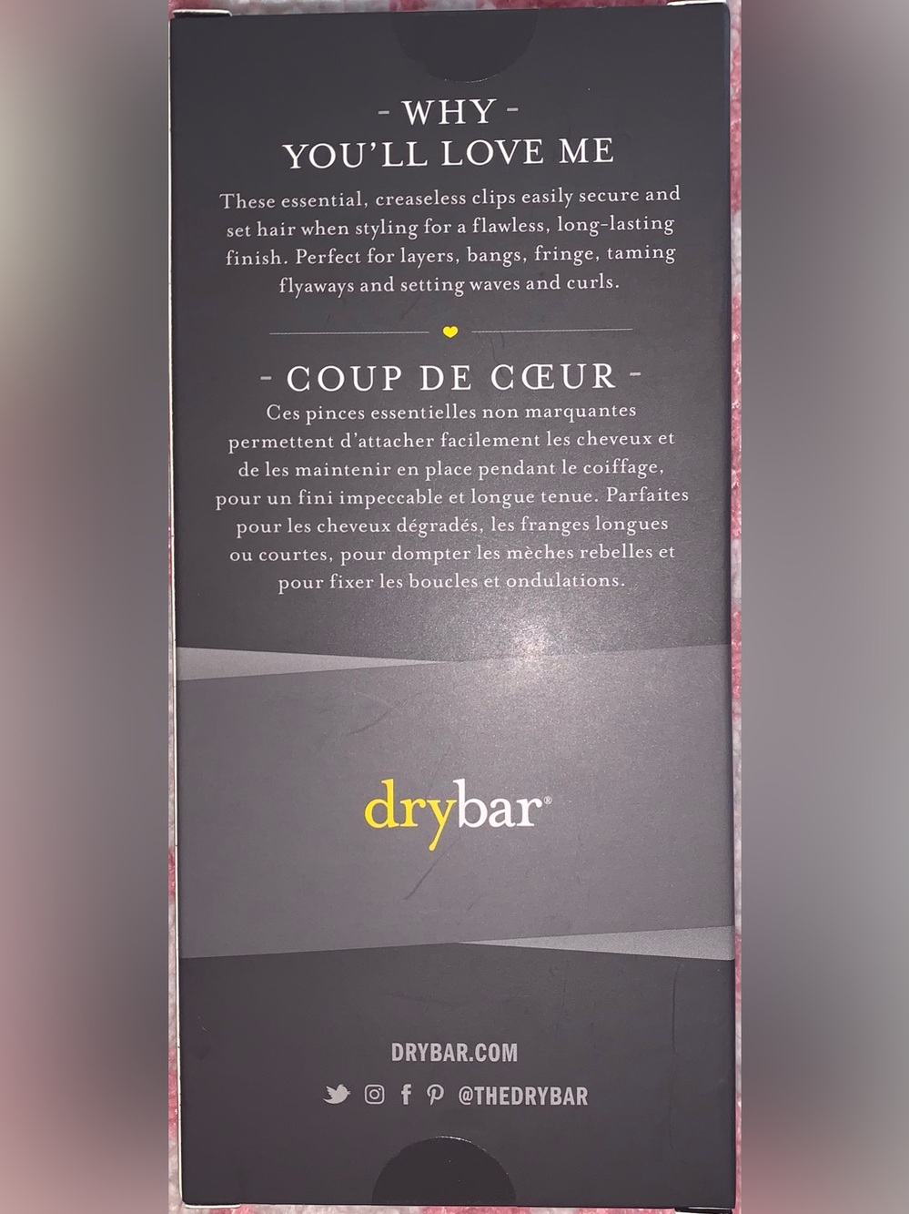 Drybar Yellow Logo 6 Tiny Tamers Creaseless Clips - Picture 2 of 2